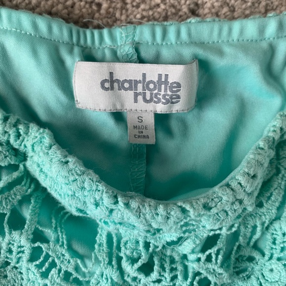Teal lace shorts - Picture 3 of 5